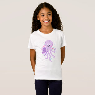 T-Shirt Cute Octopus Maman Dessin d'art
