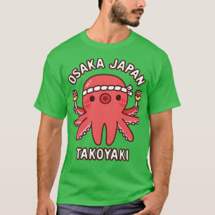 T-shirt Cute Octopus Osaka Japon Takoyaki nourriture