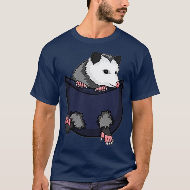 T-shirt Cute Opossum Pocket Amateurs Cute Possum Cadeau (Devant)