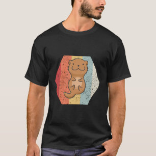T-shirt Cute Otter Louter de mer Vintage rétro