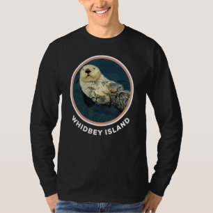 T-shirt Cute Otter Whidbey Island Wa Coast Résident Fisher