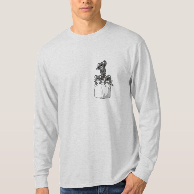 T-shirt Cute Ours Koala En poche (Devant)
