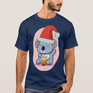 T-shirt Cute Ours Koala Et Thé Buble 1