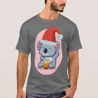 T-shirt Cute Ours Koala Et Thé Buble 3