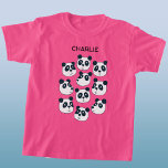 T-shirt Cute ours Panda<br><div class="desc">Des petits panda-ours amusants pour faire sourire n'importe quel amoureux des animaux soucieux de la conservation. Art original de Nic Squirrell.</div>