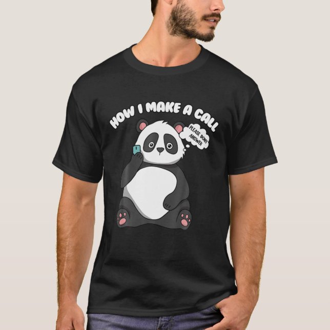 T-shirt Cute ours Panda (Devant)
