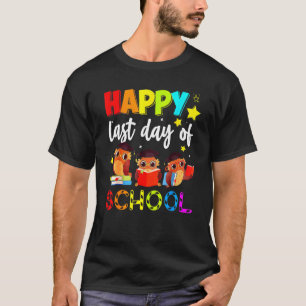 T-shirt Cute Owl Joyeux Joyeux Jour De L'Enseignant Étudia