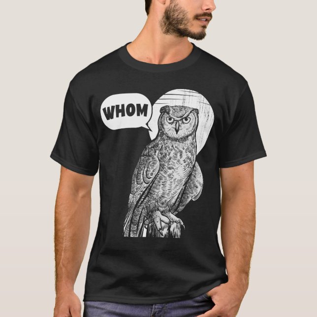 T-shirt Cute Owl Pun Lover Drôle Animal Distressed Camping (Devant)