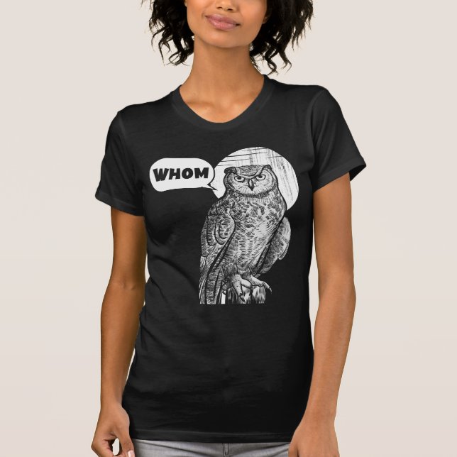 T-shirt Cute Owl Pun Lover Drôle Animal Distressed Camping (Devant)