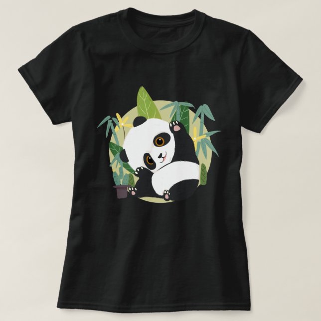 T-shirt Cute Panda (Design devant)