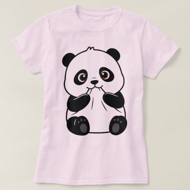 T-shirt Cute Panda (Design devant)