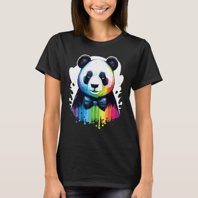 T-shirt Cute Panda  Animal on Panda 2 (Devant)
