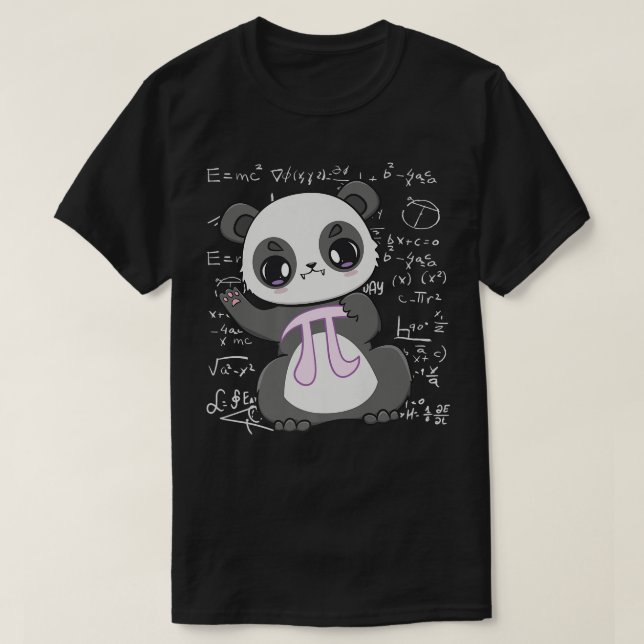 T-shirt Cute Panda Bear And 3  (Design devant)