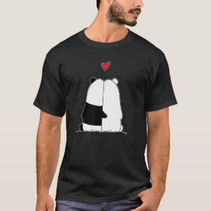 T-shirt Cute Panda Bear Polar Bear Couple Love Animal Love