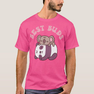 T-shirt Cute Panda Et Koala Portent Les Meilleurs Buds