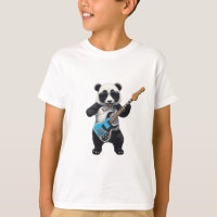 Cute Panda Jouer Guitare, Musique Panda Amateurs