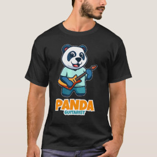 T-shirt Cute Panda Jouer Guitare Panda Bears Guitariste Pa