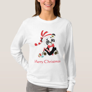 T-shirt Cute Panda Joyeux Noël