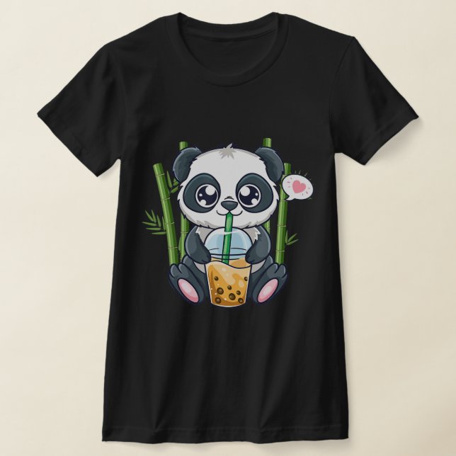 T-shirt Cute Panda Kawaii Anime Otaku Bubla japonaise Boba (Poser)