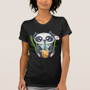 T-shirt Cute Panda Kawaii Anime Otaku Bubla japonaise Boba