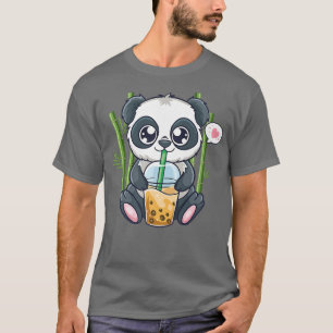 T-shirt Cute Panda Kawaii Anime Otaku Bubla japonaise Boba