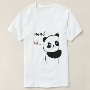 T-shirt Cute Panda Look   Graphique animal amusant