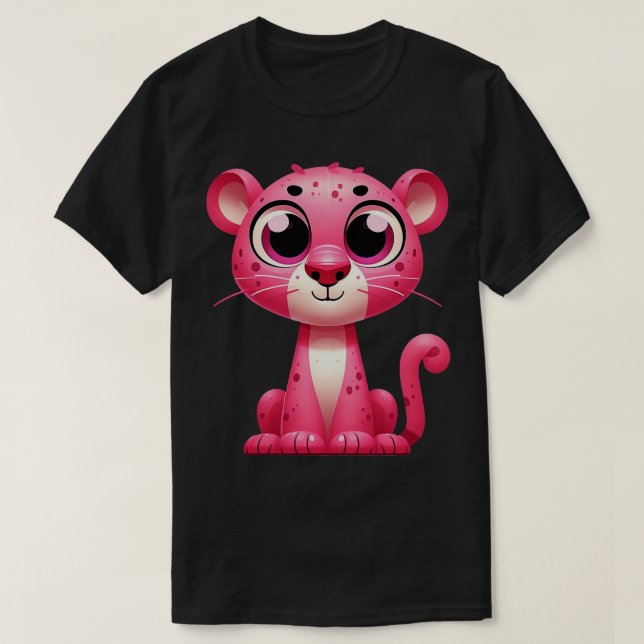 T-shirt Cute Panthère rose (Design devant)