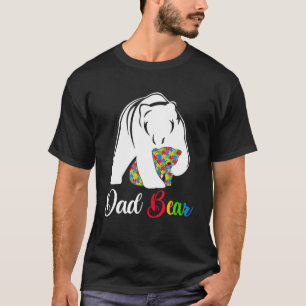 T-shirt Cute Papa Ours Sensibilisation sur l'autisme Autis