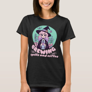 T-shirt Cute Pastel Brewing Spings et Halloween café