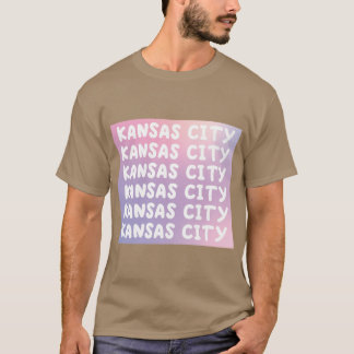T-shirt Cute Pastel Kansas City Type