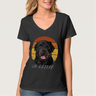 T-shirt Cute paw Retro Heart Rottie Dog Animaux animaux de