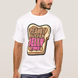 T-shirt Cute Peanut Butter Jelly Time Pbj Food Men