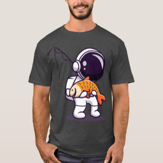 T-shirt Cute pêche des astronautes