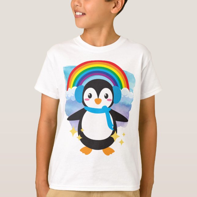 T-shirt Cute Penguin (Devant)
