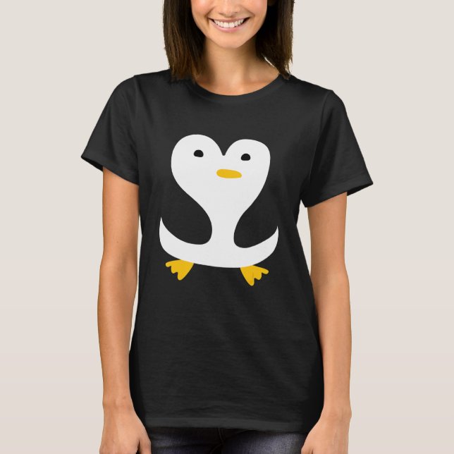 T-shirt Cute Penguin Amusant Moderne Unique (Devant)