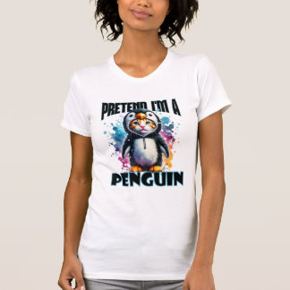 T-shirt Cute Penguin Design de chat pour les créations jou