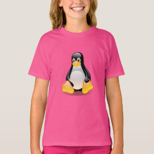 T-shirt Cute Penguin Logo Linux Pingouin