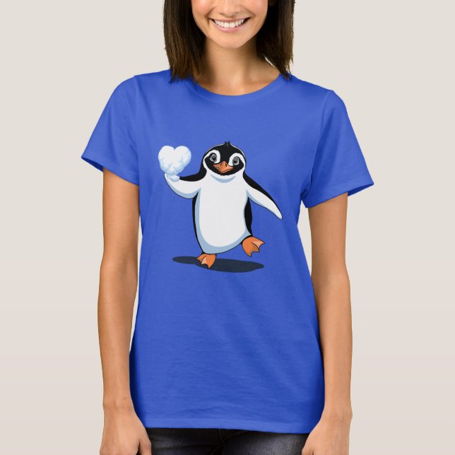 T-shirt Cute Penguin Lover (Devant)