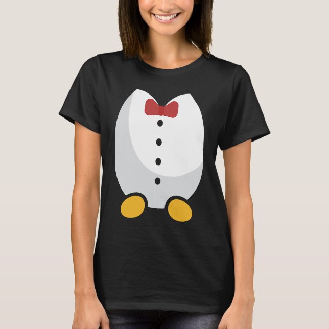T-shirt Cute Penguin Tuxedo Halloween Party Costume Idea (Devant)