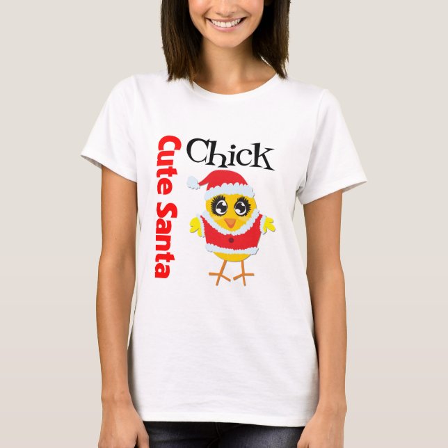 T-shirt Cute Père Noël Chick (Devant)