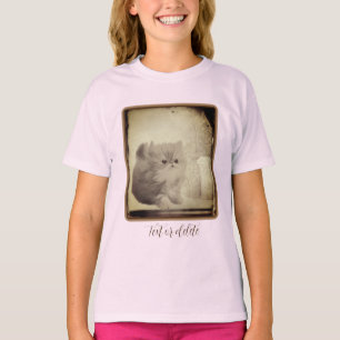 T-shirt Cute Persian Kitten Vintage look personnalisé