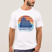 T-shirt Cute Personalized Cruise Ship Family Trip Sunset (Devant)