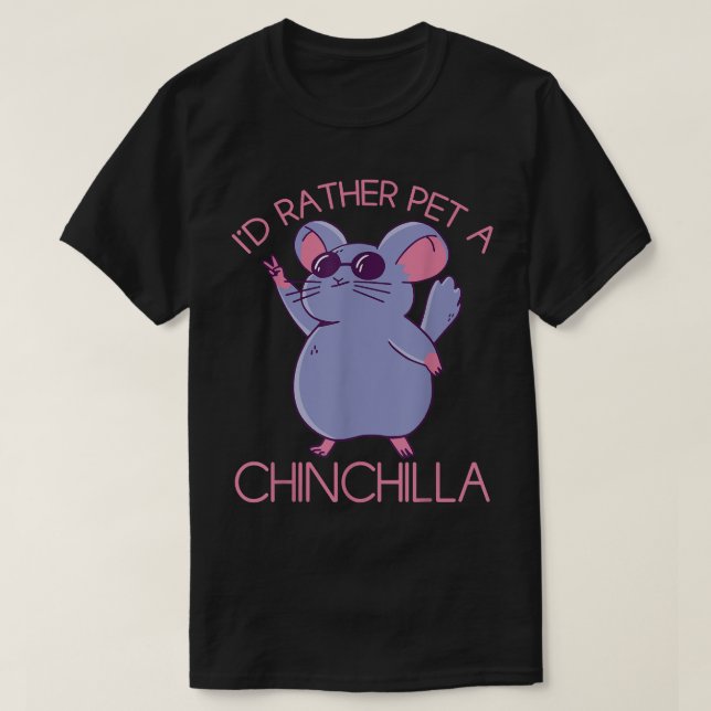 T-shirt Cute pet Chinchilla  (Design devant)