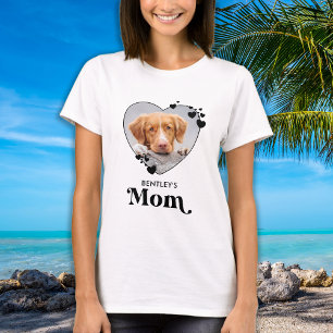 T-shirt Cute Pet Mom Photo Custom Chien
