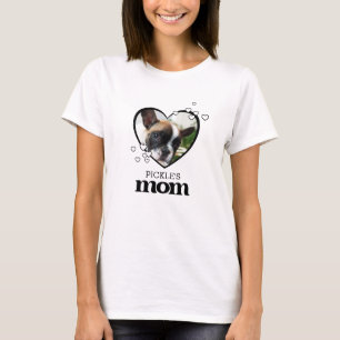T-shirt Cute Pet Mom Photo personnalisée