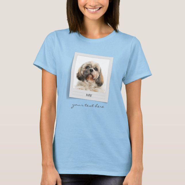 T-shirt Cute Pet Photo Anniversaire Chien Maman (Devant)