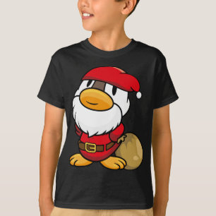 T-shirt Cute petit canard du Père Noël pour Noël