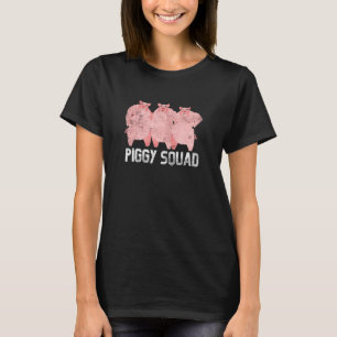 T-shirt Cute Piggy Squad Agriculteurs Animal Pigs Agricult