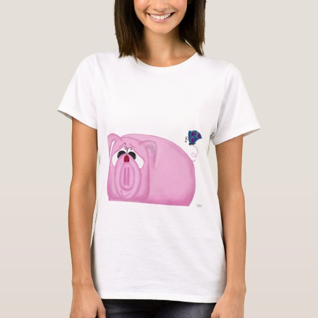 T-shirt Cute Piglet Chumley Et De Beaux Amis (Devant)