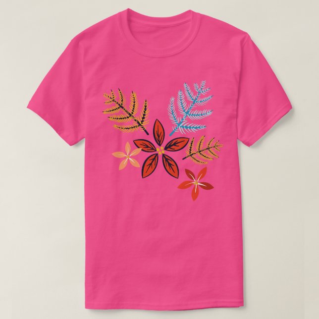 T-shirt Cute Pine Poinsettia (Design devant)